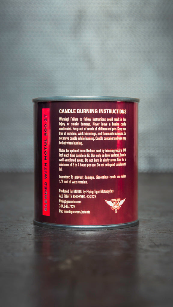 Motul 800 2T Scented Candle – Flying Tiger Motorcycles