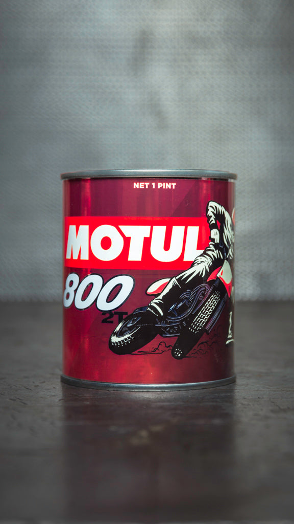 This is the Motul 800 2T scented candle, it's an official collaboration  between Motul and Flying Tiger Motorcycles, and they're now in…